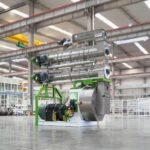 RICHI pellet mill prepared inside a manufacturing facility