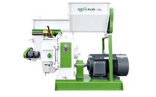 Peanut shell pellet mill machine, ring die pelletizer for biomass pellet making