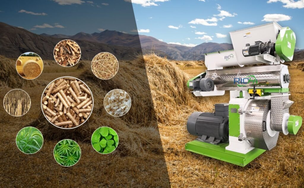 Pellet mill for wood processing